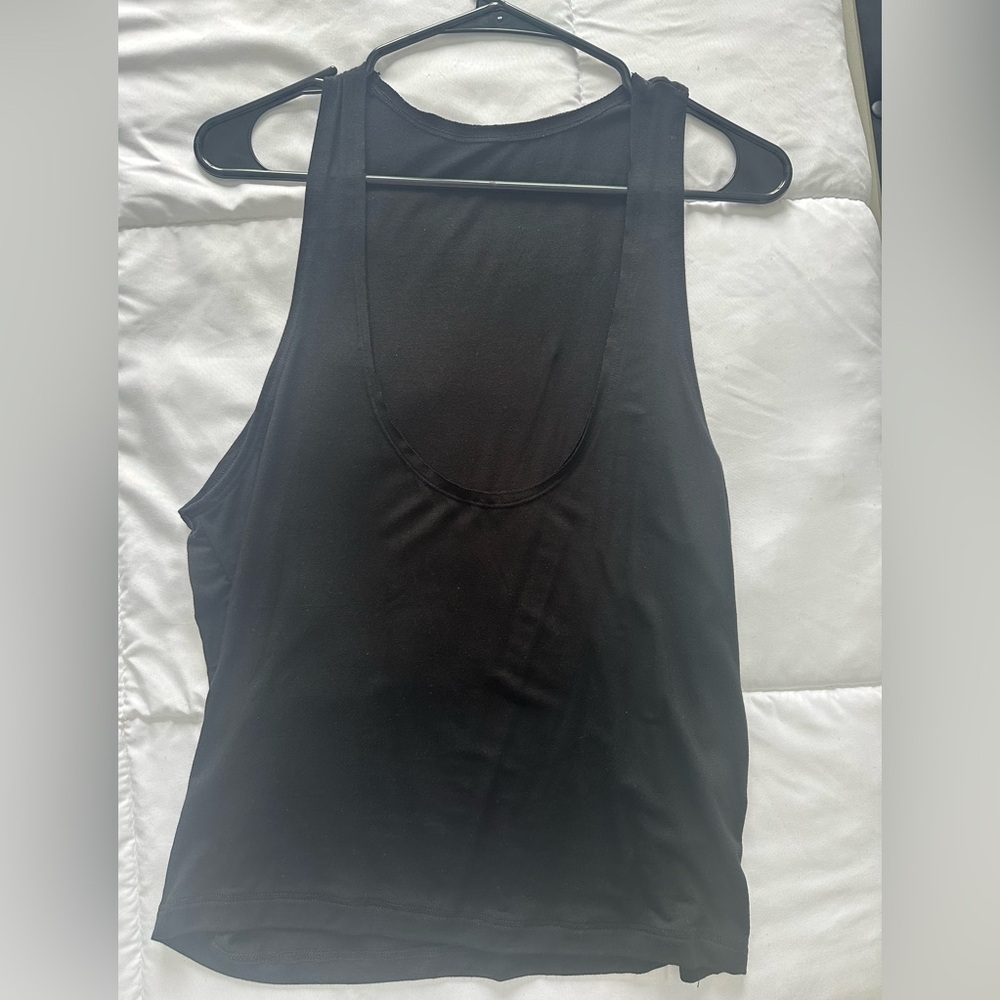 JOAH BROWN deep cut tank top